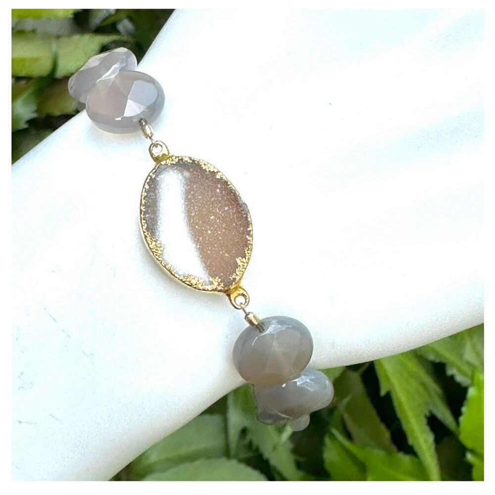 carol lipworth designs druzy natural stone bracelet